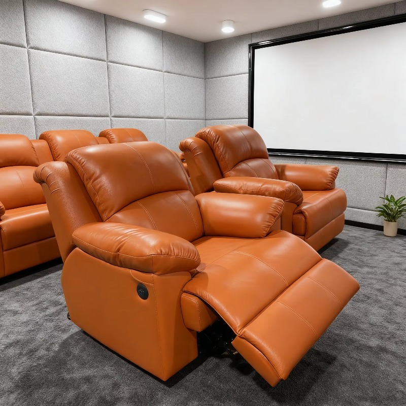 Home Cinema Recliner Chairs - 편안한 홈시어터 가구 인테리어 빌라 가죽