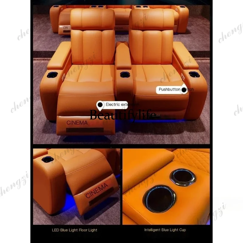 01A 고급 천연 가죽 전동 리클라이너 시네마 의자 ( - Home Cinema Recliner Chairs 리뷰 및 가격