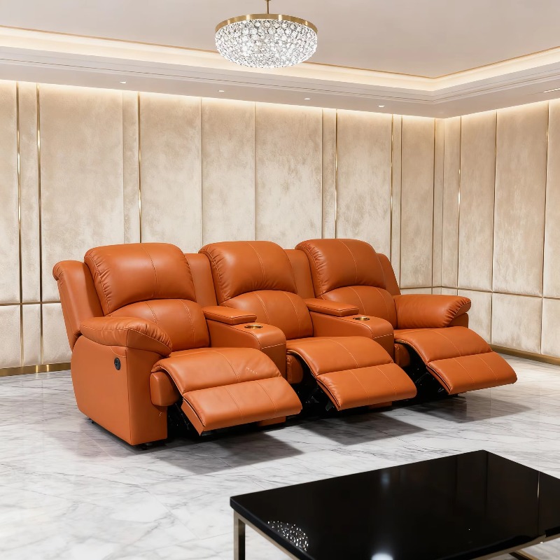 편안한 홈시어터 가구 인테리어 빌라 가죽 리클라이너 시 - Home Cinema Recliner Chairs 리뷰 및 가격