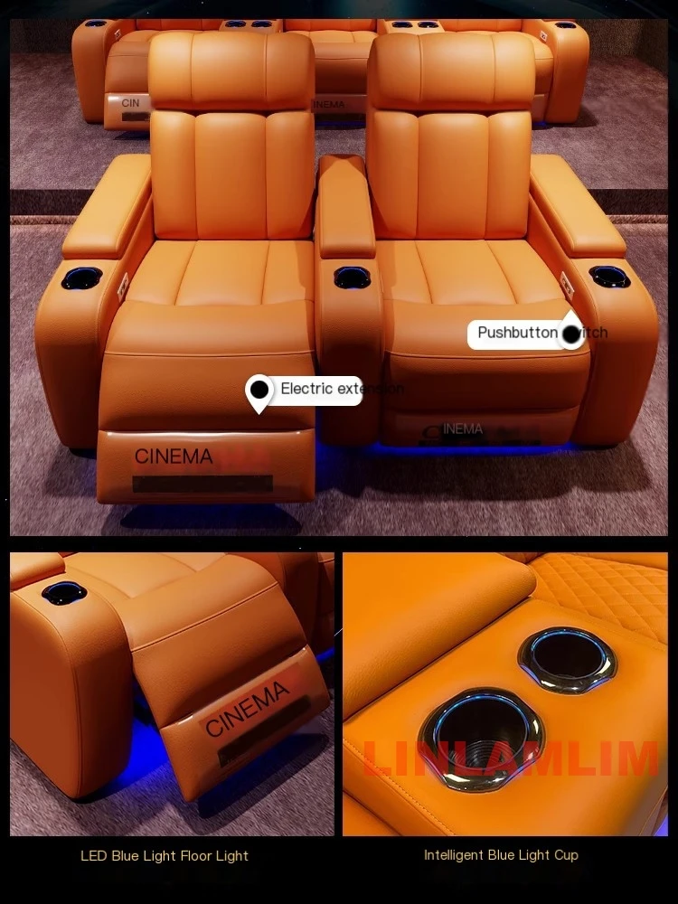린림람 고급 천연 가죽 전동 리클라이너 시네마 의자 ( - Home Cinema Recliner Chairs 리뷰 및 가격