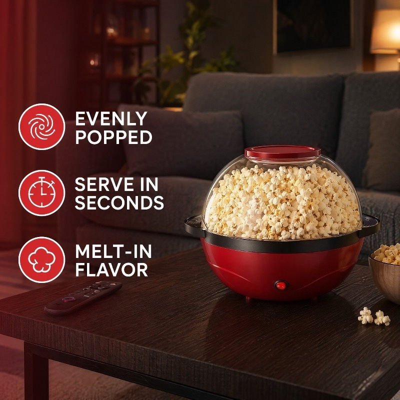 팝콘 기계 3.6L, 가정용 자동 전기 팝콘 메이커,  - Popcorn Machine Home 리뷰 및 가격