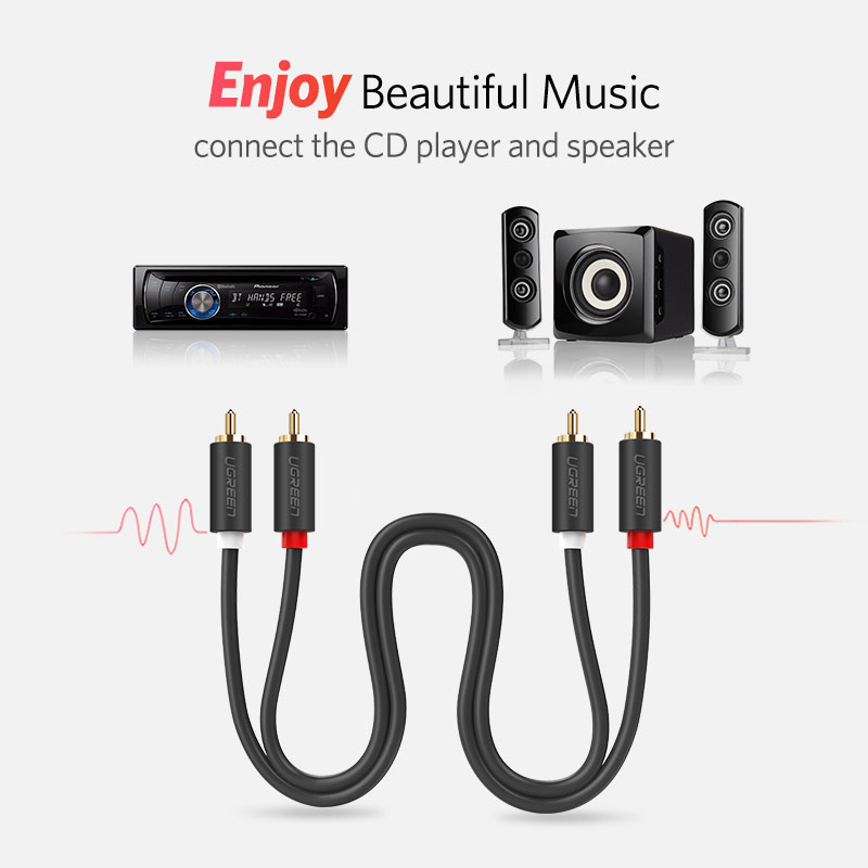 UGREEN-2RCA to 2 RCA Male to M - Home Cinema Sound System 리뷰 및 가격