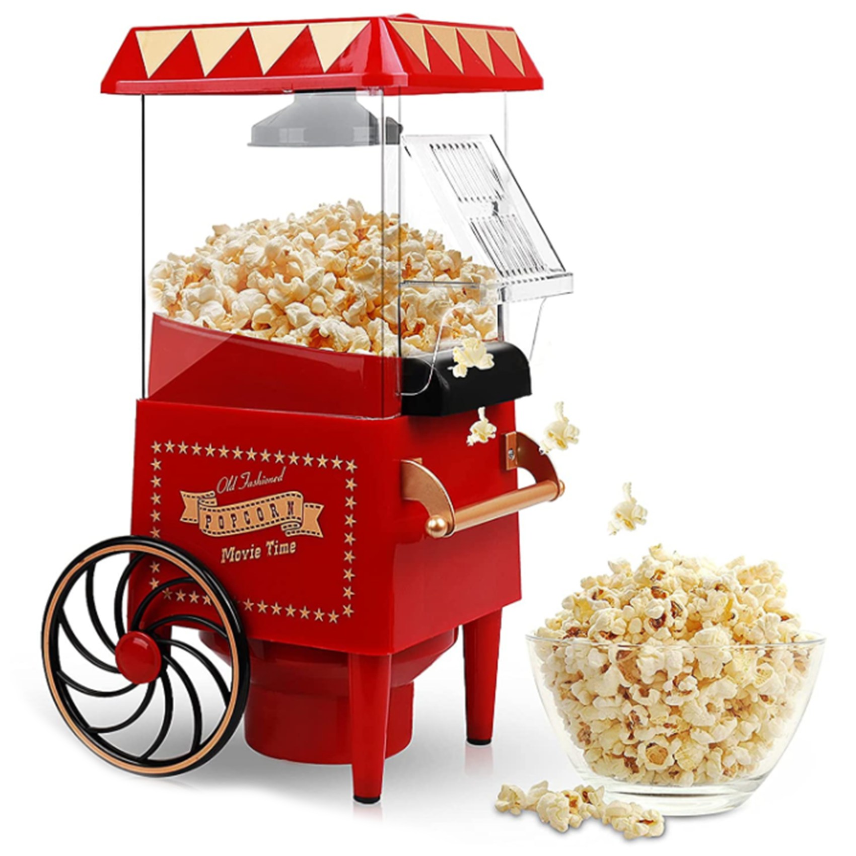 A69X-팝콘 메이커, 뜨거운 공기 팝콘 기계 빈티지  - Popcorn Machine Home 리뷰 및 가격