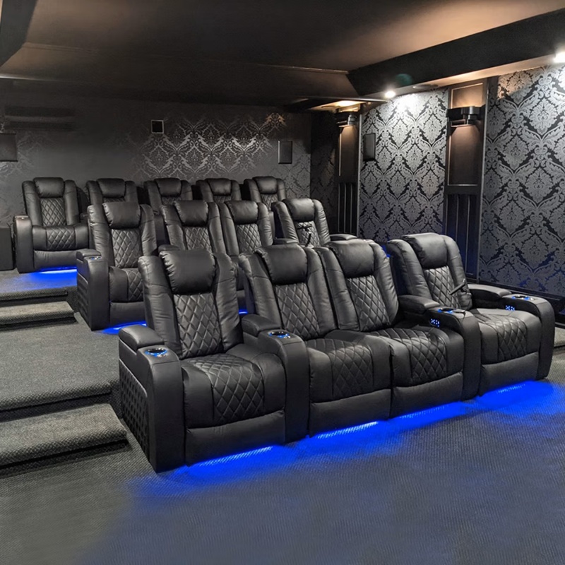 시네마 소파 홈시어터 리클라이너 가죽 시어터 의자, 영 - Home Cinema Recliner Chairs 리뷰 및 가격