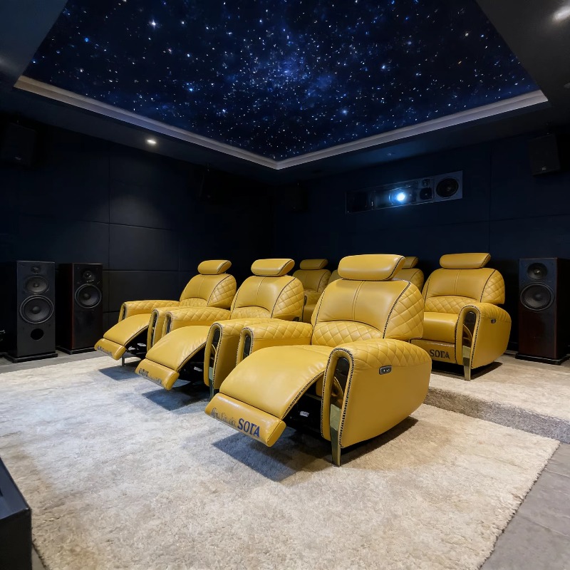 VIP 싱글 가죽 리클라이닝 소파 의자 홈시어터 가구  - Home Cinema Recliner Chairs 리뷰 및 가격