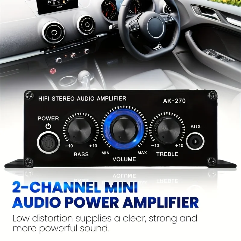 AK-270 400W 미니 파워 앰프 12V/24V 2 - Home Cinema Mini 리뷰 및 가격