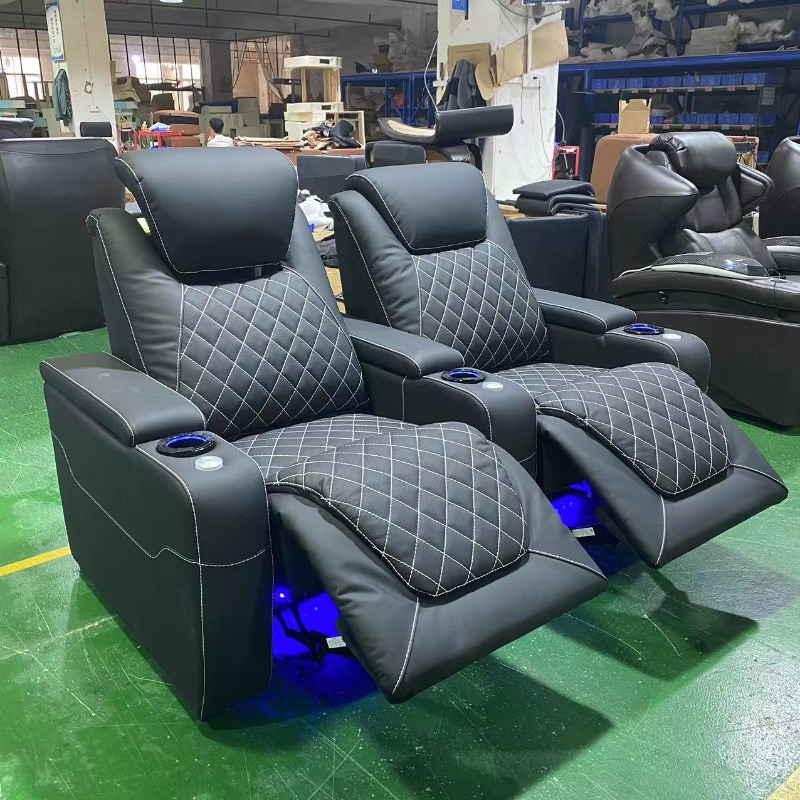 홈 디자인 빌라 영화관 좌석 극장 가구 천연 가죽 다이 - Home Cinema Recliner Chairs 리뷰 및 가격
